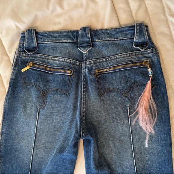 Roberto Cavalli Blue Flare & Wide Leg Jeans - Picture 8 of 12